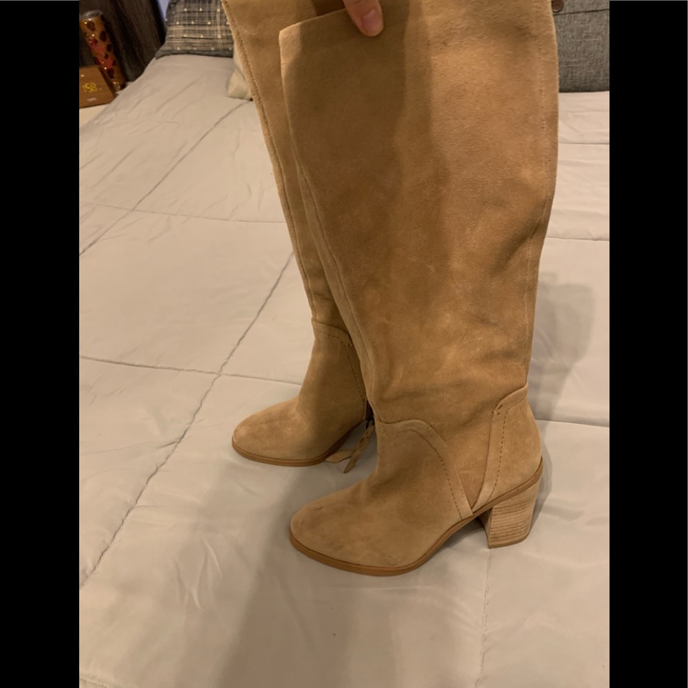 Splendid Chester Tan Suede Knee High Boots- Women’s Size 6.5